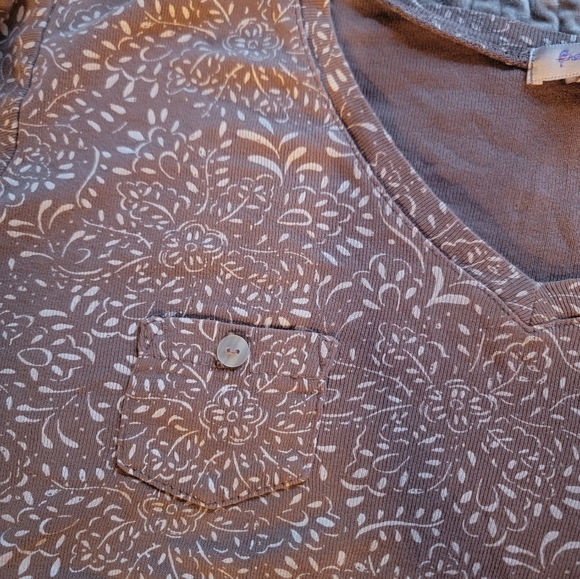 Fresh Produce Brown Floral Top - Picture 3 of 3